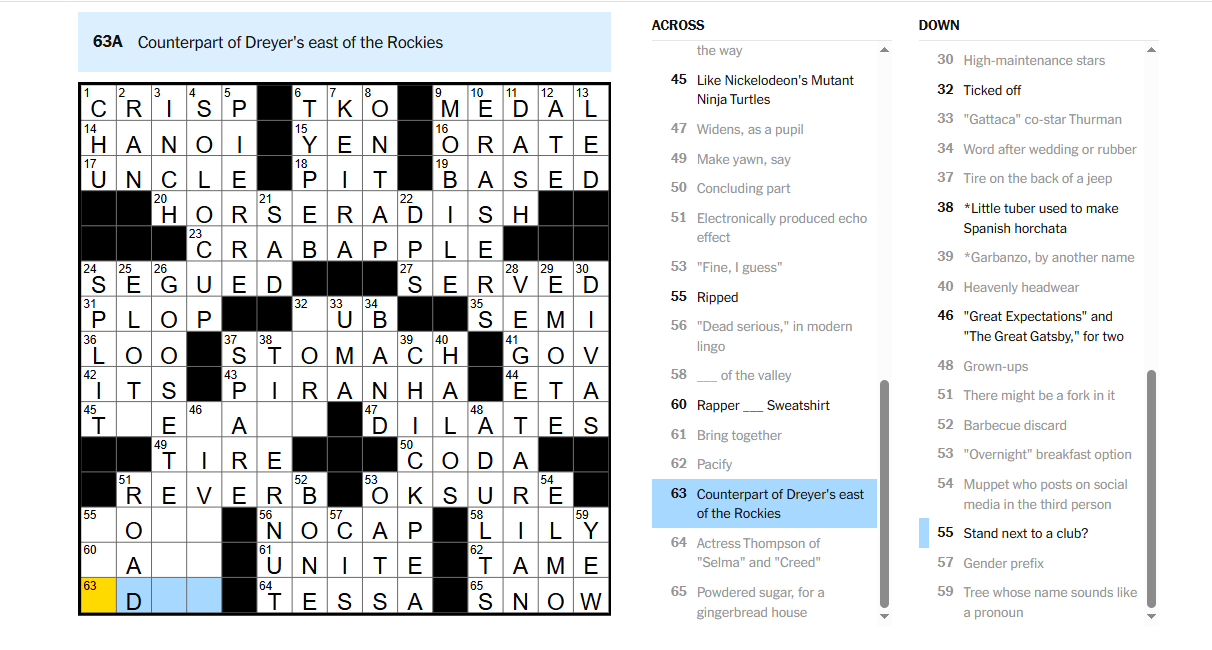 Crosswords / Puzzles